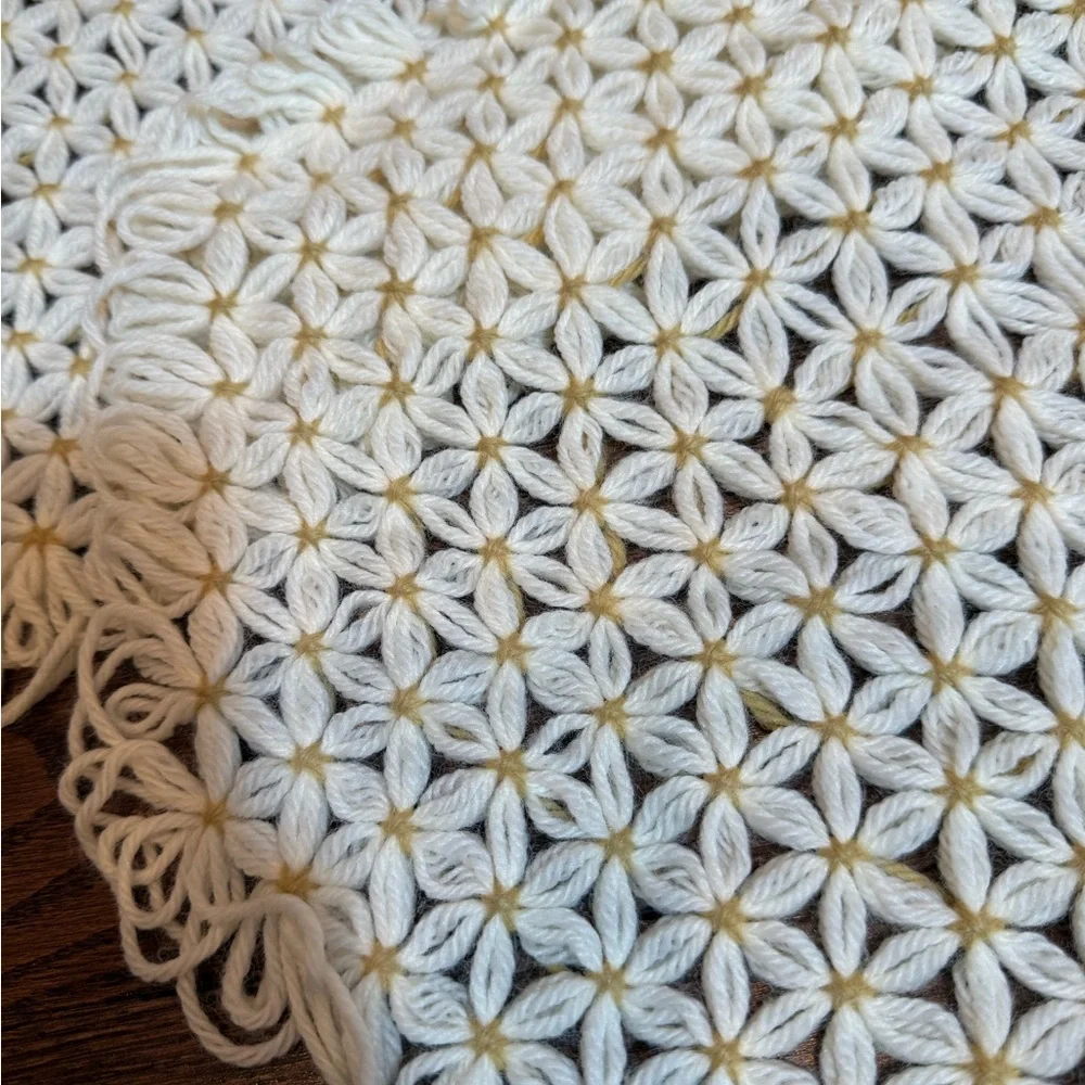 Handmade Crochet Doily Set in Cream- 4 pieces